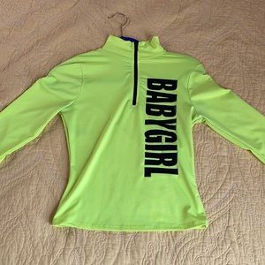 Neon baby girl top